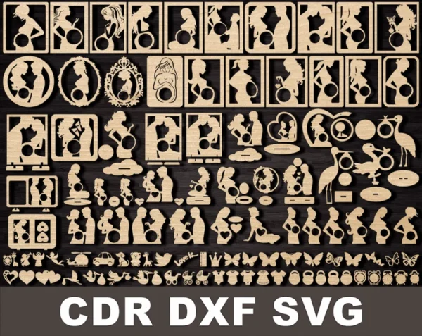 Embarazada Marcos De Fotos Ultrasonido Creativo Digital